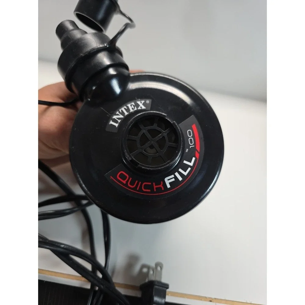 INTEX Quick Fill air pump, attachments, electric, works good,